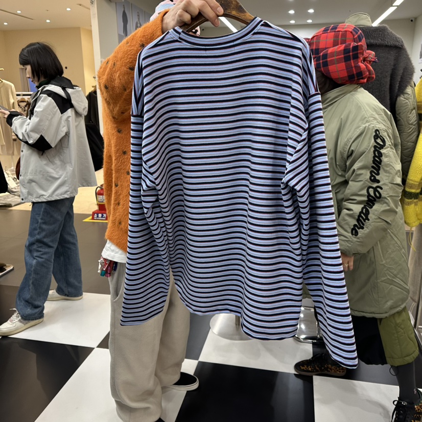 LADYBLACK東大門㊣直郵女士新款推薦真品熱賣職業25秋冬長袖T恤LADYBLACK長袖T恤