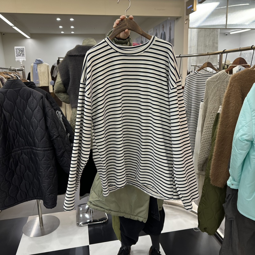 LADYBLACK東大門㊣直郵女士新款推薦真品熱賣職業25秋冬長袖T恤LADYBLACK長袖T恤圖色1