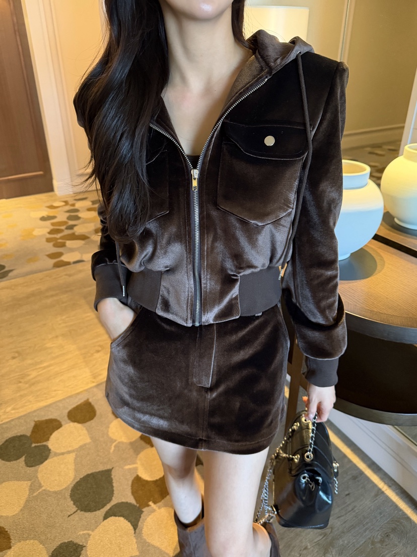 CLOTH東大門㊣代購女裝新品職業時尚休閑真品熱賣裙褲天鵝絨CLOTH裙褲