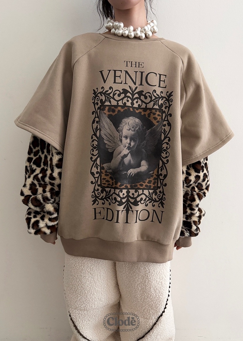 CLODE東大門㊣代購女裝新款時尚推薦休閑真品25秋冬衛衣假兩件CLODE衛衣圖色1