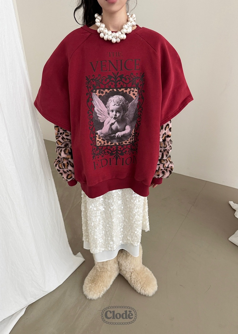 CLODE東大門㊣代購女裝新款時尚推薦休閑真品25秋冬衛衣假兩件CLODE衛衣圖色2