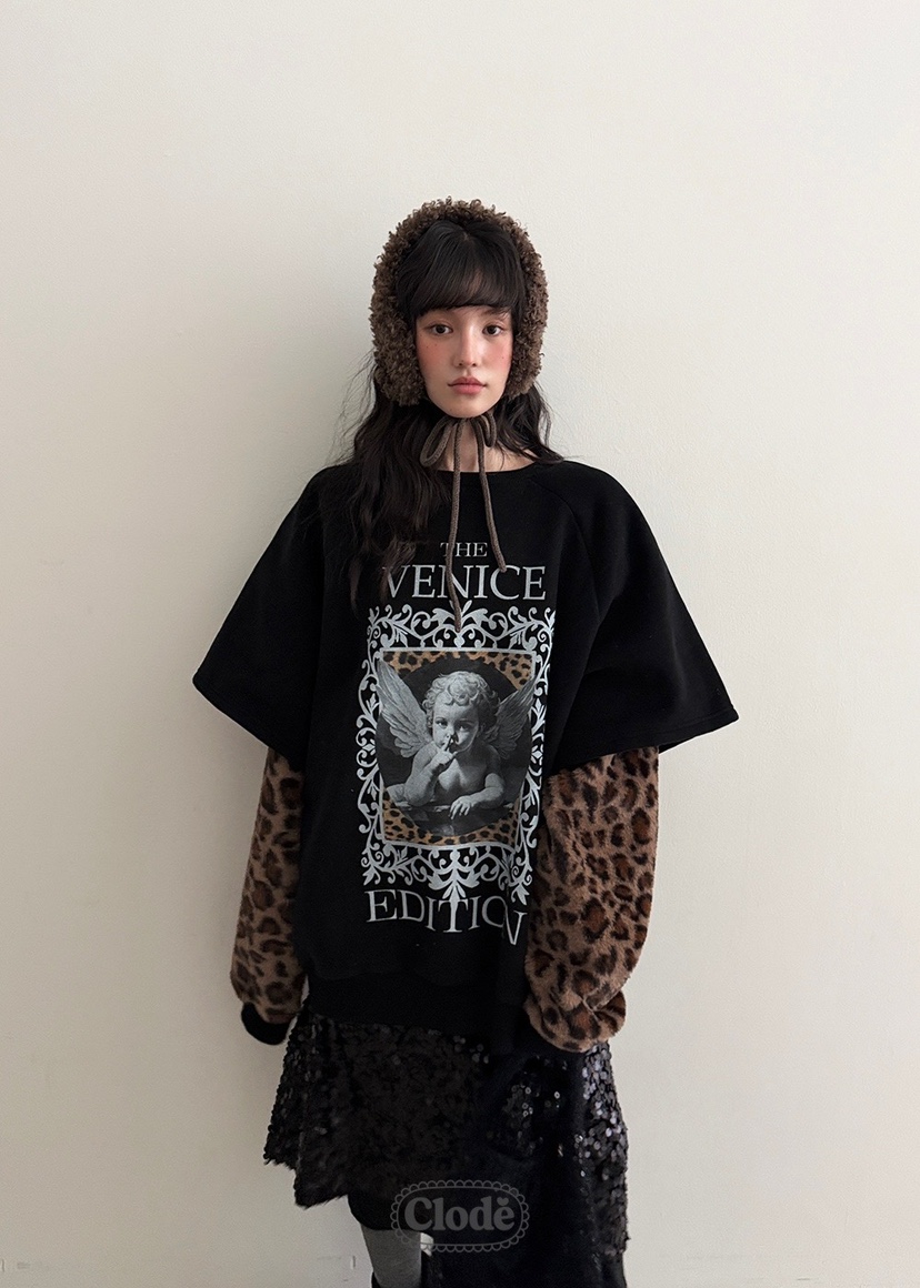 CLODE東大門㊣代購女裝新款時尚推薦休閑真品25秋冬衛衣假兩件CLODE衛衣圖色3