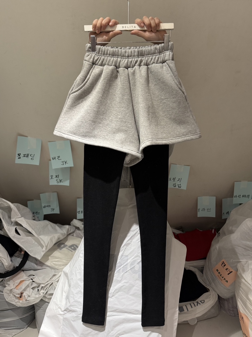 BELITA-L韓國代購㊣女士新品時尚休閑25秋冬打底褲鯊魚褲緊身褲BELITA-L打底褲/鯊魚褲圖色1