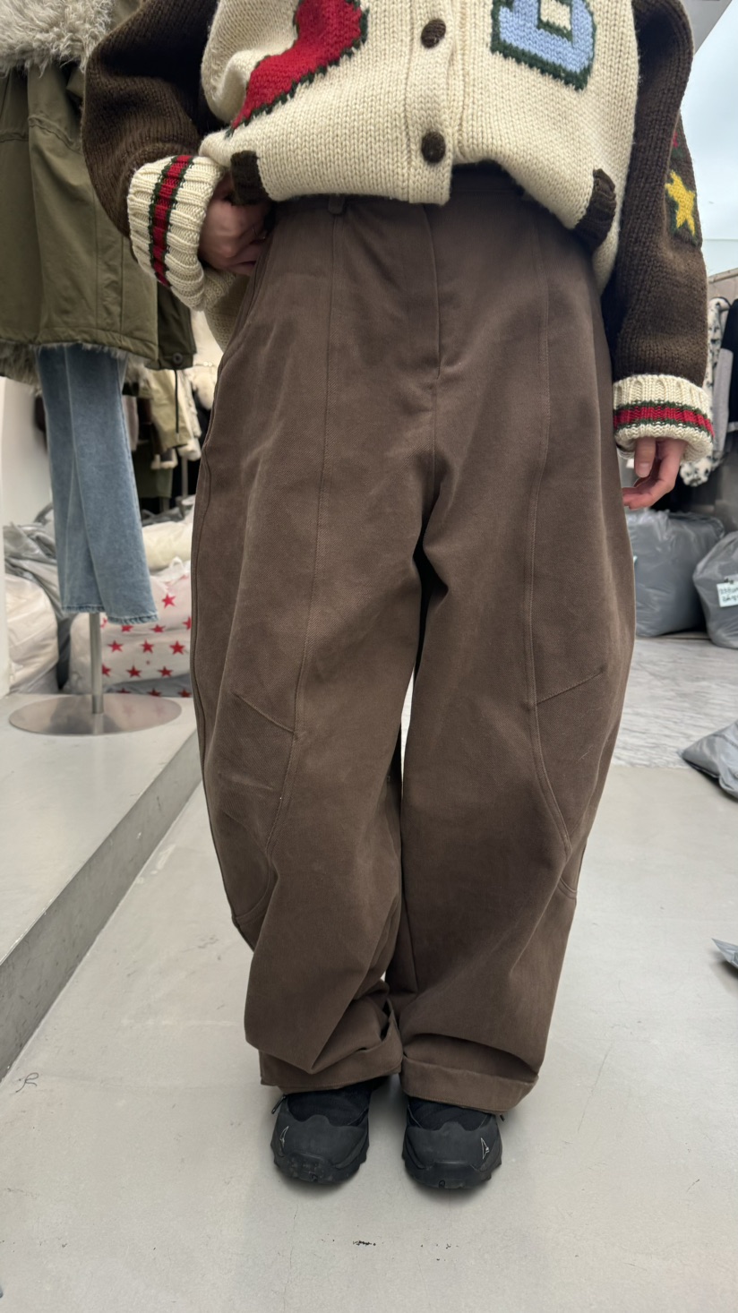 VAULT東大門㊣實拍女裝新品25秋冬真品人氣休閑褲不含腰帶褶裥VAULT休閑褲