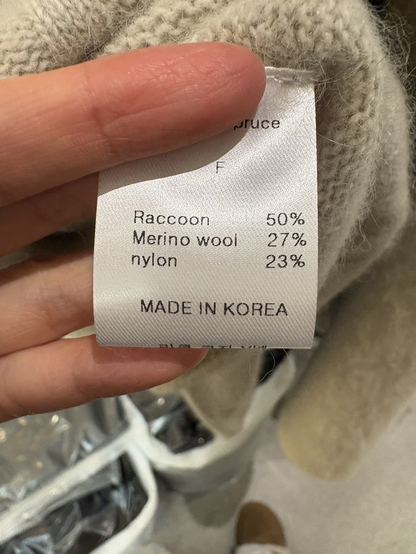 LIMED SPRUCE東大門㊣實拍女裝新品休閑熱賣真品針織衫浣熊LIMED SPRUCE針織衫