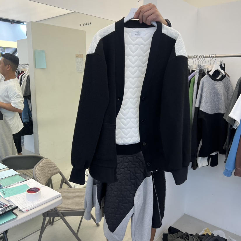 NON CLIP韓國代購㊣女士新款休閑推薦真品25秋冬針織衫開衫NON CLIP針織衫圖色1