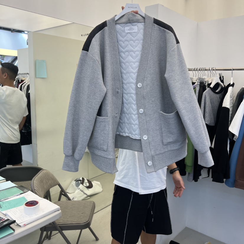 NON CLIP韓國代購㊣女士新款休閑推薦真品25秋冬針織衫開衫NON CLIP針織衫圖色2