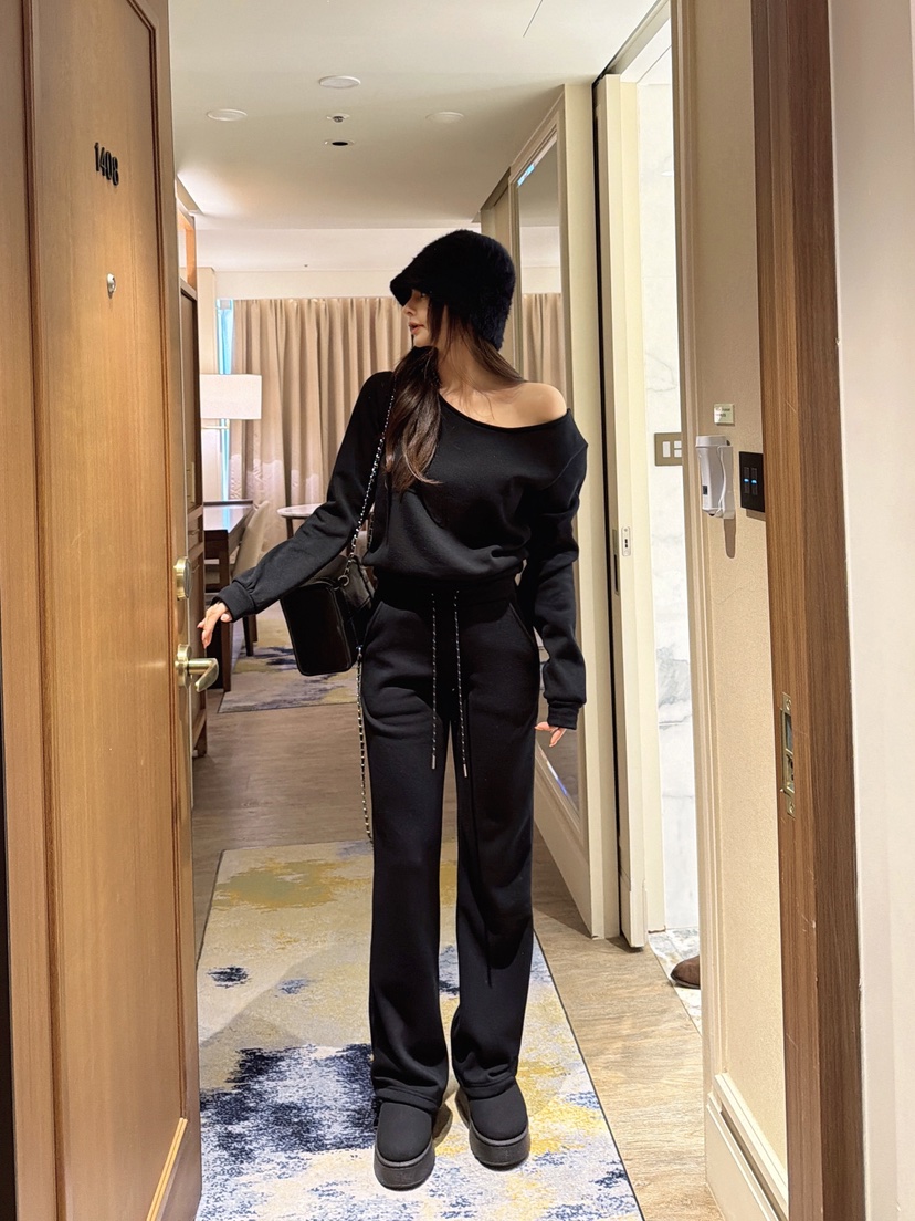 CLOTH東大門㊣實拍女裝新款熱賣真品休閑職業25秋冬套裝加絨套裝CLOTH套裝