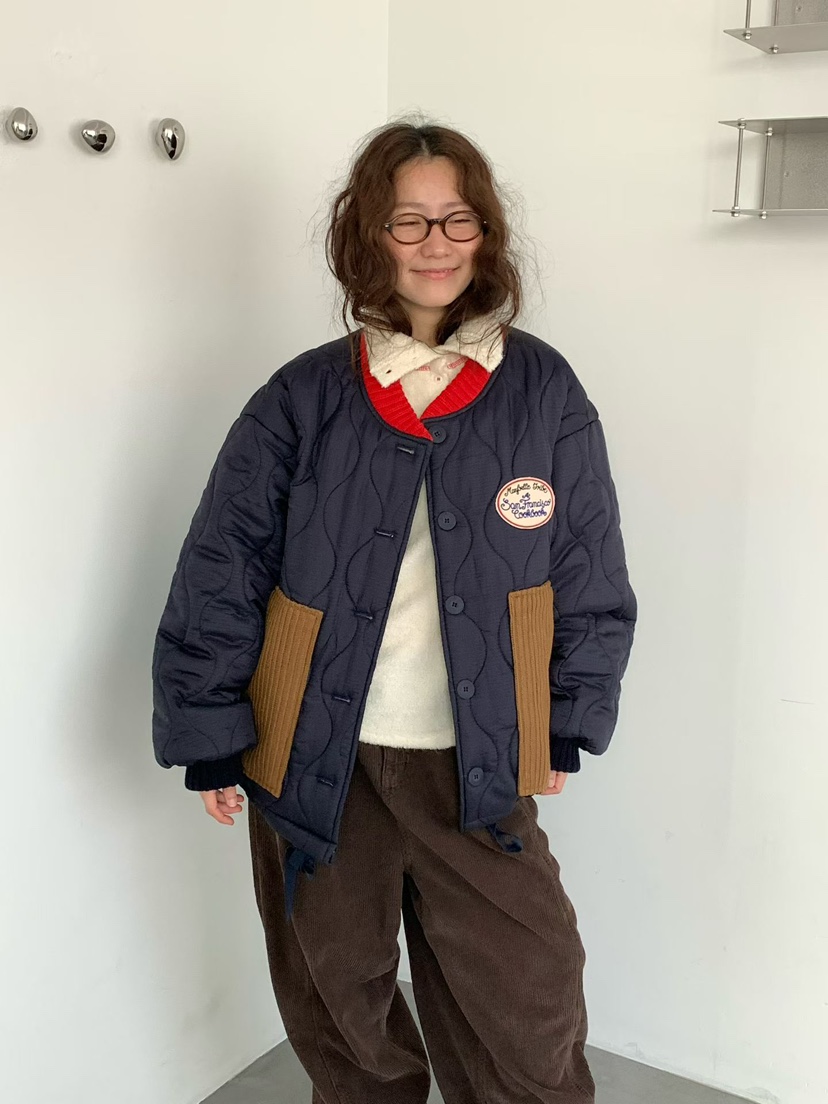 VENTI東大門㊣代購女裝新品時尚25秋冬休閑人氣短款棉服填充VENTI短款棉服