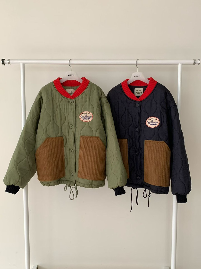 VENTI東大門㊣代購女裝新品時尚25秋冬休閑人氣短款棉服填充VENTI短款棉服