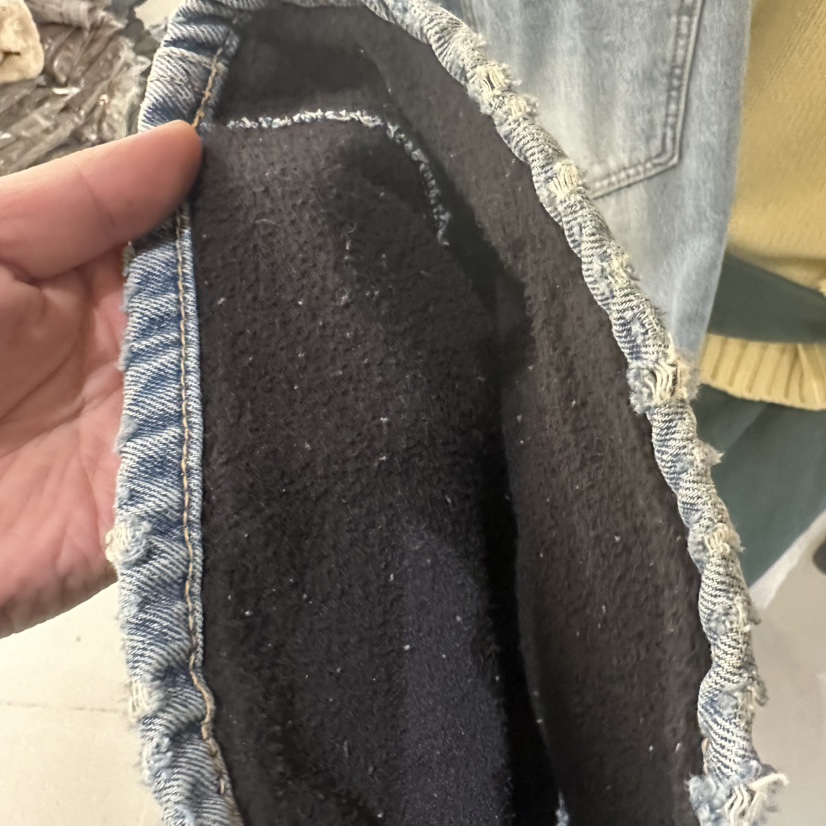 VAULT韓國代購㊣女裝新款真品25秋冬人氣推薦職業牛仔褲加絨VAULT牛仔褲