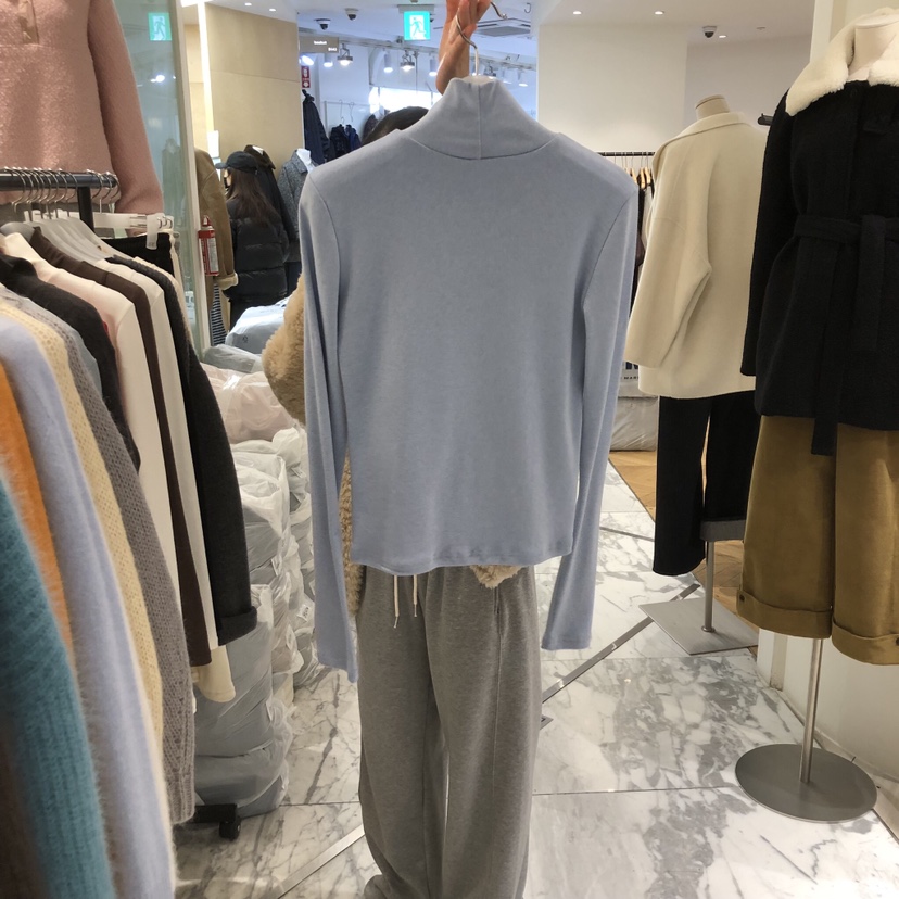 ALMOND韓國直郵㊣女士新品職業休閑推薦熱賣25秋冬時尚長袖T恤ALMOND長袖T恤