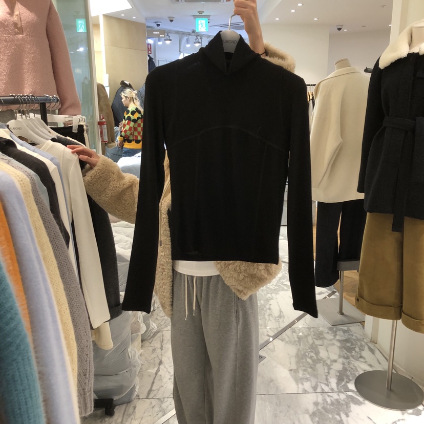 ALMOND韓國直郵㊣女士新品職業休閑推薦熱賣25秋冬時尚長袖T恤ALMOND長袖T恤圖色3