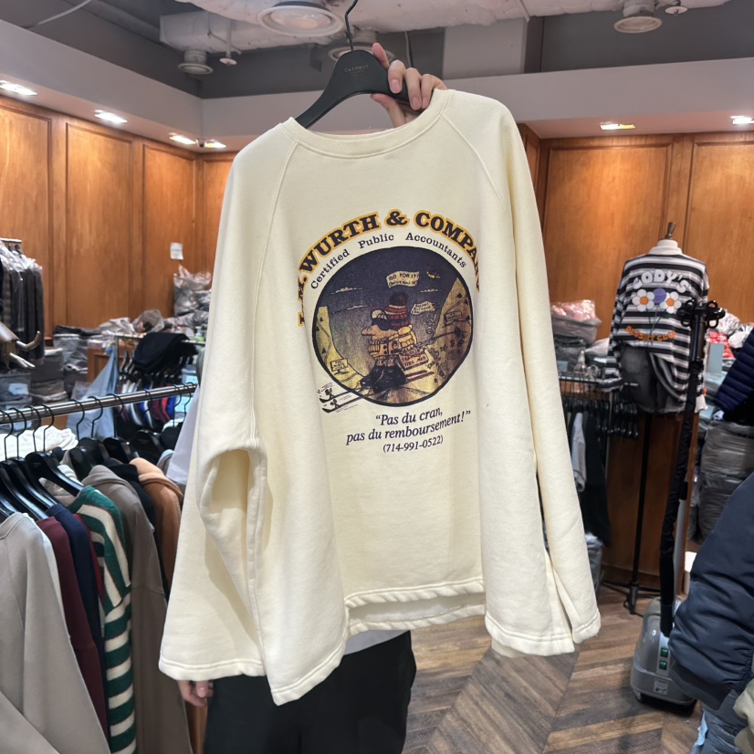 GARMENT-P東大門㊣代購女士新品職業25秋冬推薦休閑人氣衛衣GARMENT衛衣圖色1