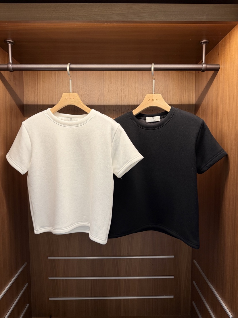 CLOTH東大門㊣實拍女士新品25秋冬推薦真品人氣職業T恤貂皮絨CLOTHT恤