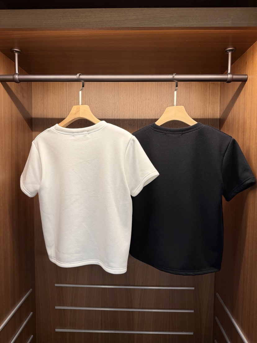 CLOTH東大門㊣實拍女士新品25秋冬推薦真品人氣職業T恤貂皮絨CLOTHT恤