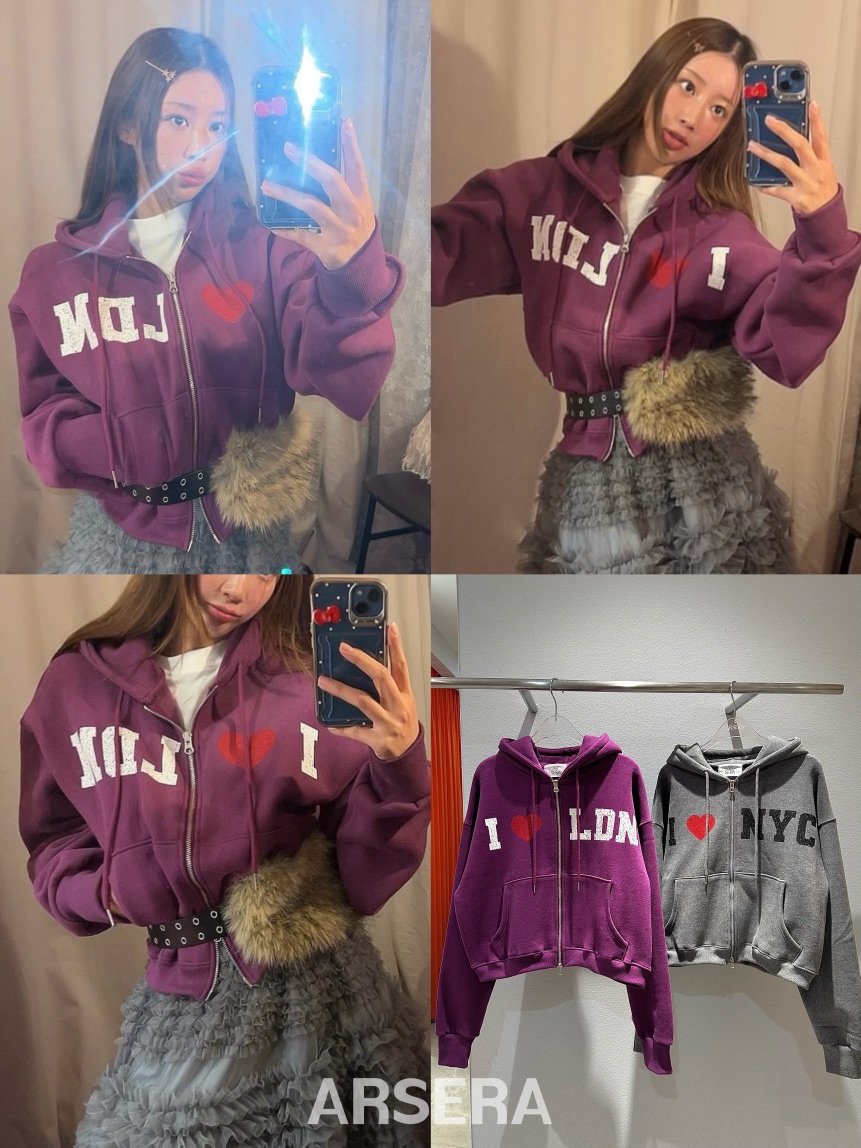 ARSERA東大門㊣代購女裝新款時尚職業真品夾克連帽拉鏈衫加絨ARSERA夾克
