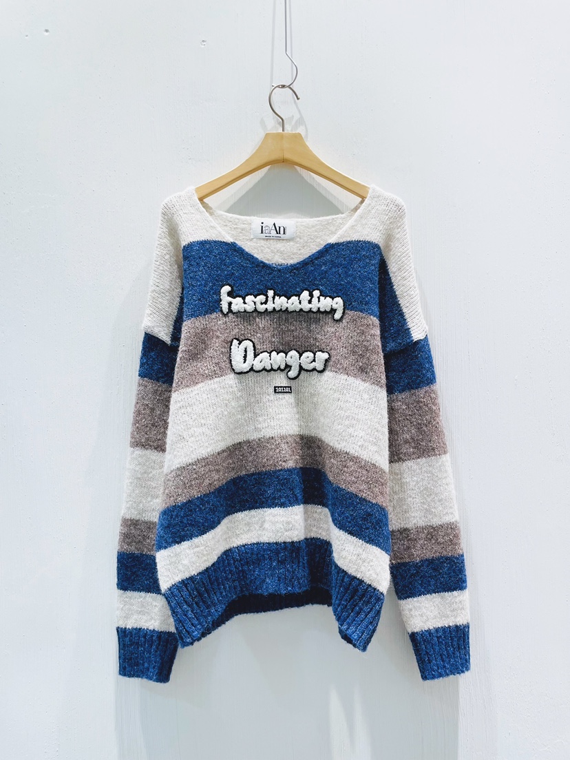 IAAN東大門㊣代購女士新款時尚休閑真品人氣推薦25秋冬針織衫iaAn針織衫圖色2