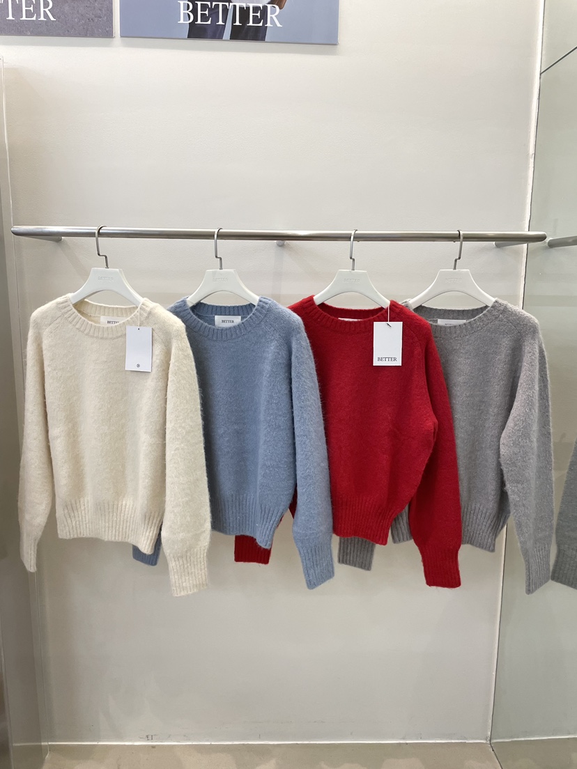 BETTER東大門㊣直郵女士新款人氣職業25秋冬針織衫毛圈羊毛BETTER針織衫