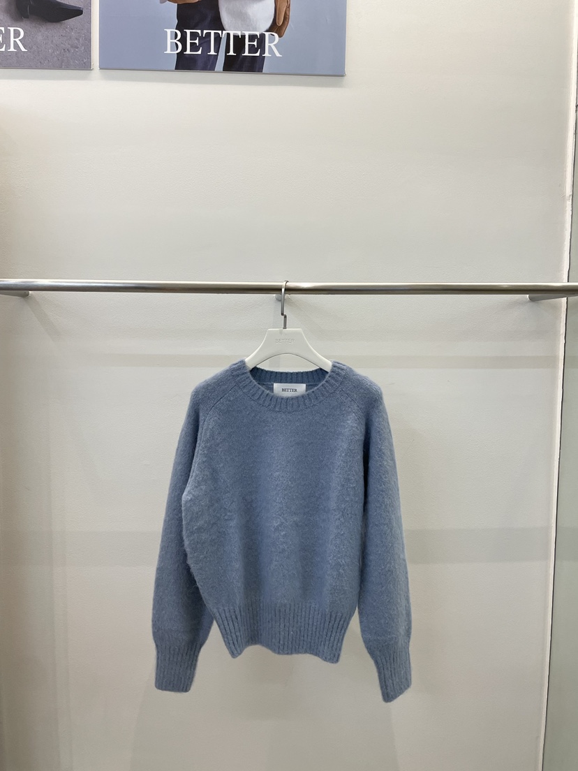 BETTER東大門㊣直郵女士新款人氣職業25秋冬針織衫毛圈羊毛BETTER針織衫圖色4