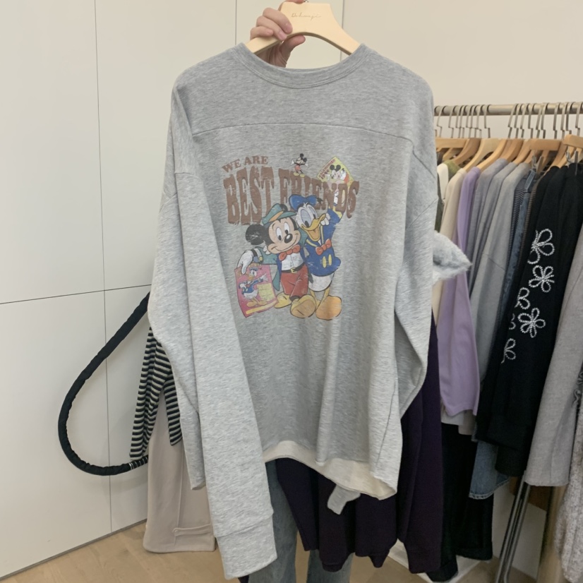 DOHWAJI東大門㊣直郵女士新品25秋冬人氣熱賣長袖T恤不加絨DOHWAJI長袖T恤圖色1