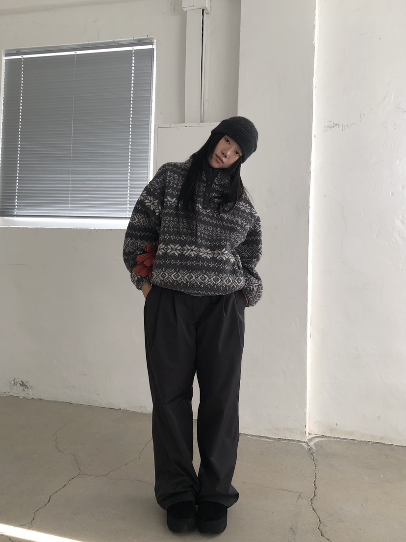 OUVIR東大門㊣直郵女裝新品時尚熱賣推薦人氣休閑褲抓絨保暖O.V.R/OUVIR休閑褲