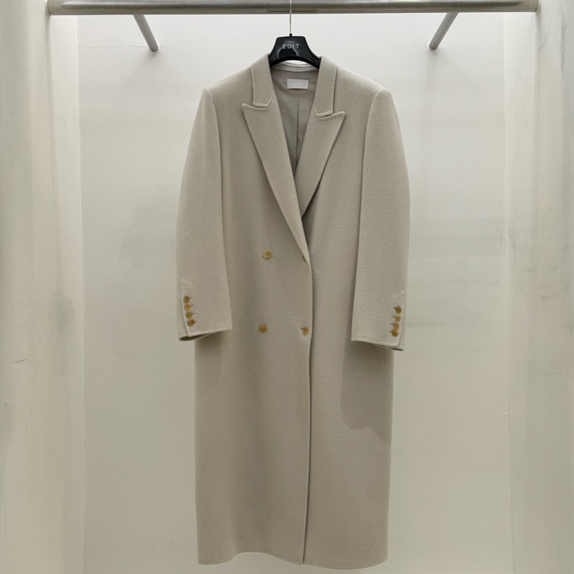 EDIT韓國直郵㊣女裝新品休閑職業推薦時尚人氣25秋冬中長款大衣EDIT中長款大衣圖色2