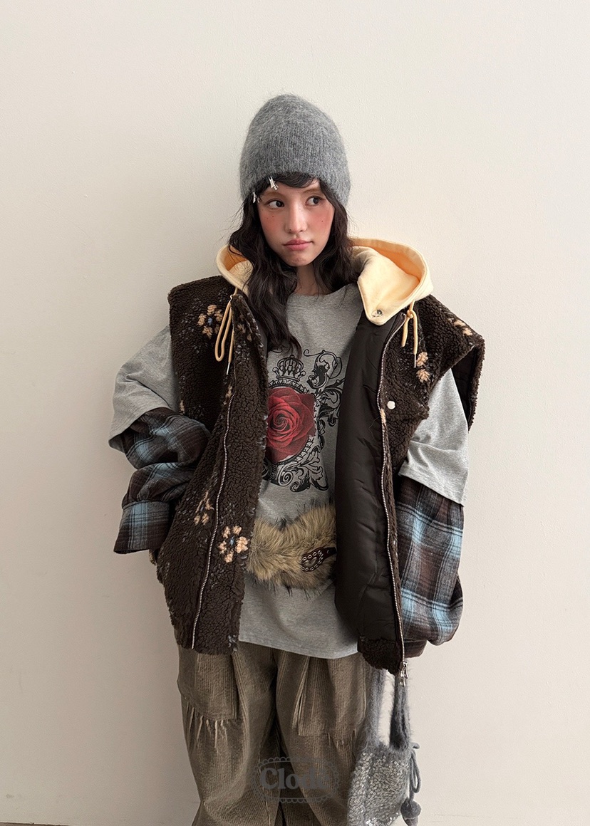 CLODE韓國直郵㊣女士新品25秋冬人氣熱賣休閑真品馬甲不含內搭CLODE馬甲