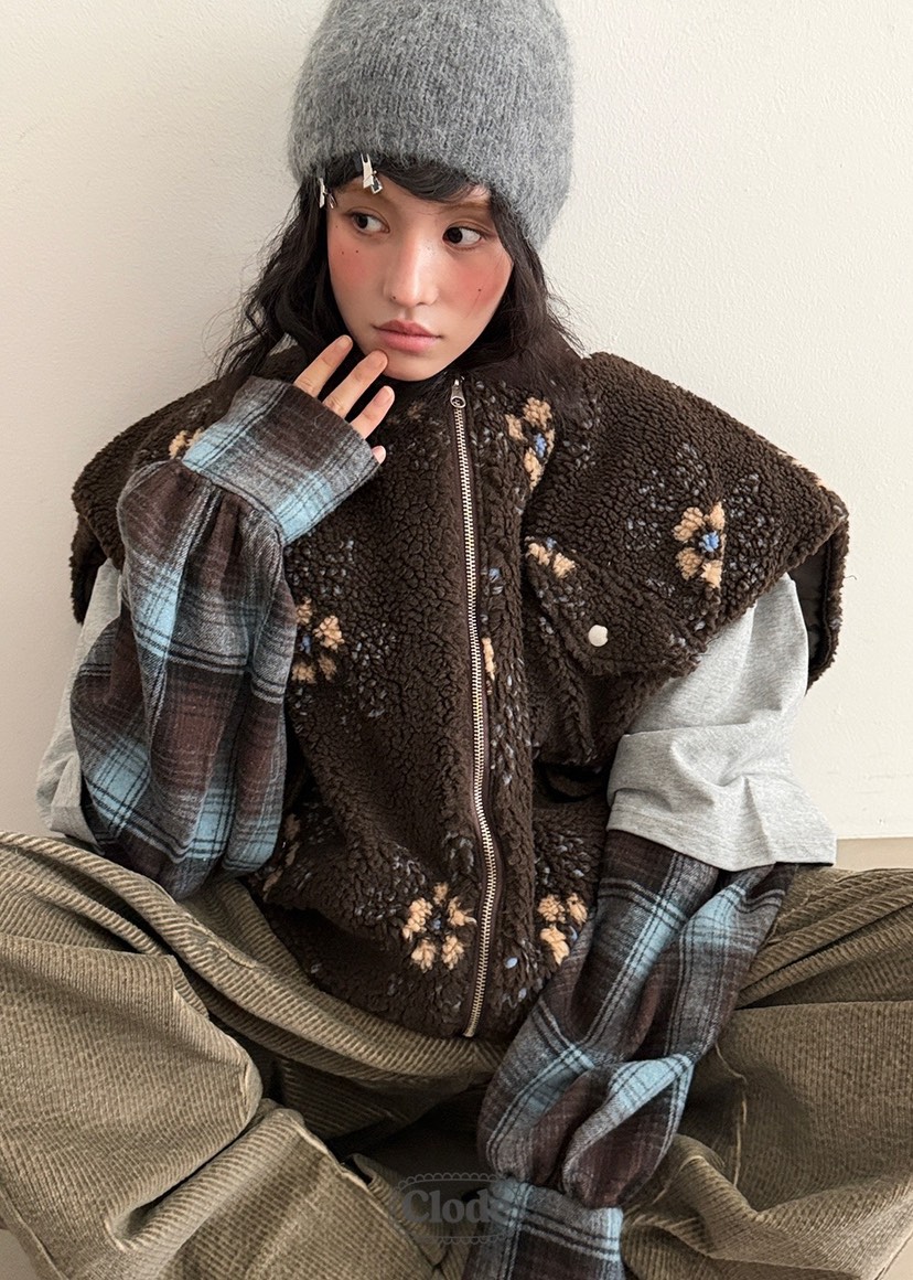 CLODE韓國直郵㊣女士新品25秋冬人氣熱賣休閑真品馬甲不含內搭CLODE馬甲