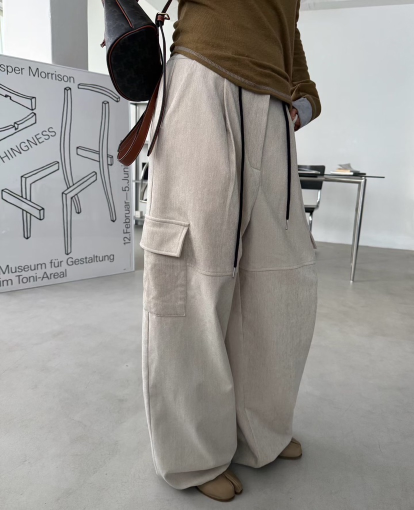 BLACKFRIDAY東大門㊣代購女士新品人氣時尚休閑推薦休閑褲口袋BLACK FRIDAY休閑褲圖色1