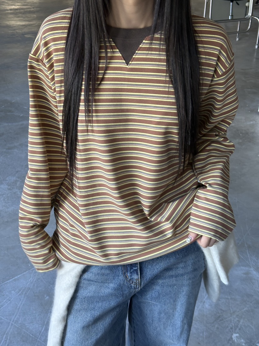 Verbena東大門㊣代購女士新款時尚職業熱賣推薦人氣長袖T恤Verbena長袖T恤