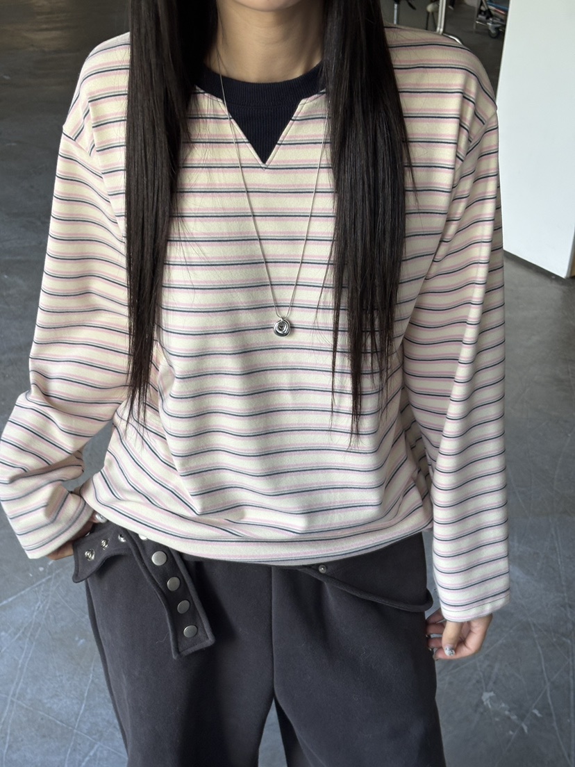 Verbena東大門㊣代購女士新款時尚職業熱賣推薦人氣長袖T恤Verbena長袖T恤