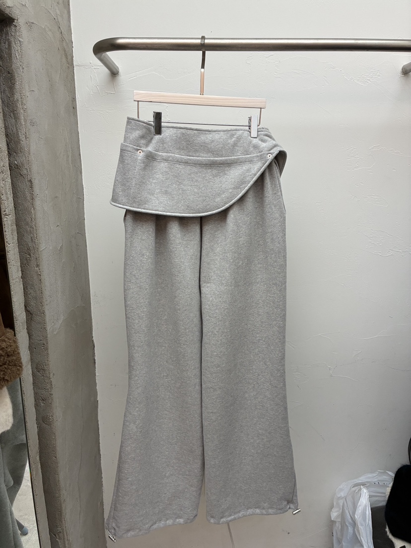 Verbena東大門㊣直郵女士新款熱賣真品25秋冬休閑褲雙排扣腰帶Verbena休閑褲