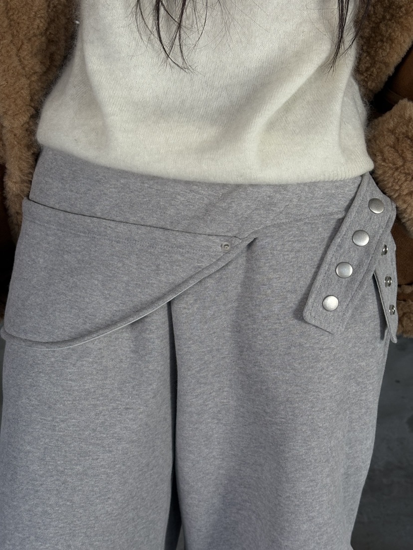 Verbena東大門㊣直郵女士新款熱賣真品25秋冬休閑褲雙排扣腰帶Verbena休閑褲