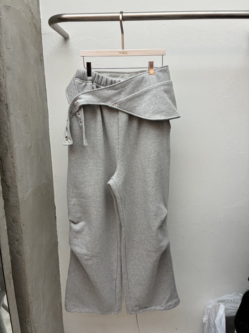 Verbena東大門㊣直郵女士新款熱賣真品25秋冬休閑褲雙排扣腰帶Verbena休閑褲圖色1