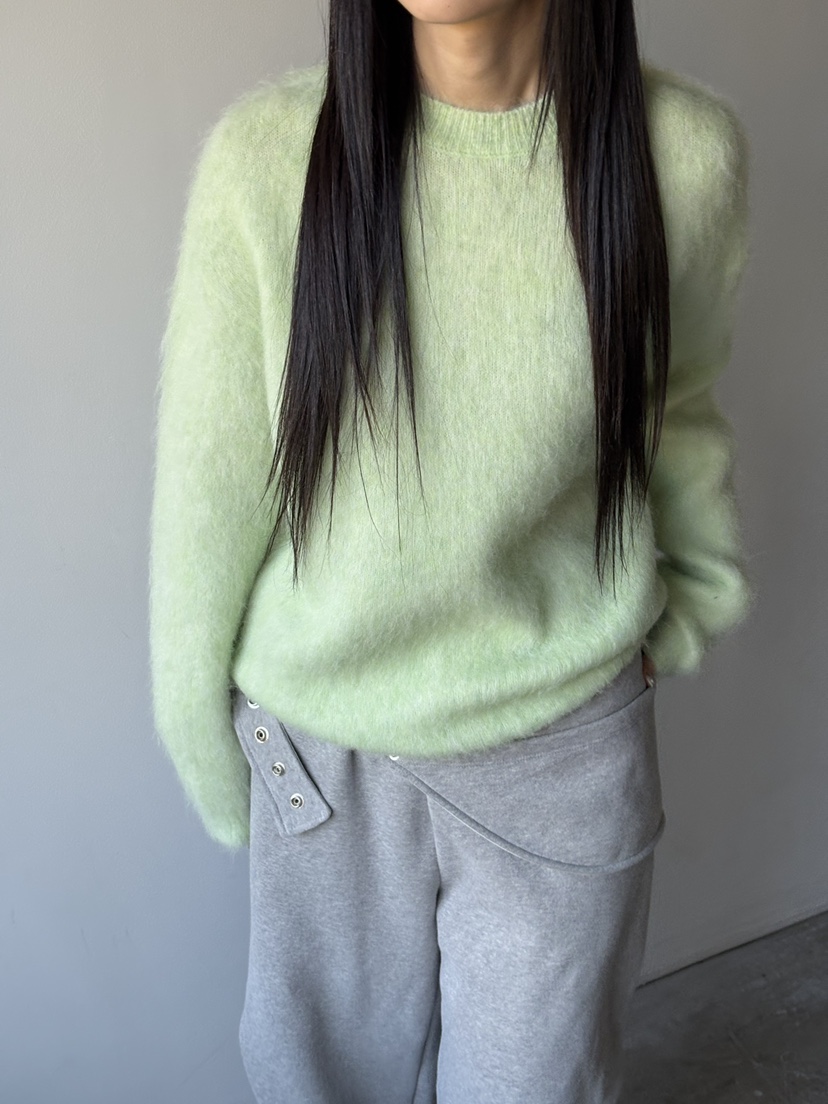 Verbena韓國代購㊣女士新款推薦真品時尚25秋冬職業針織衫羊駝Verbena針織衫