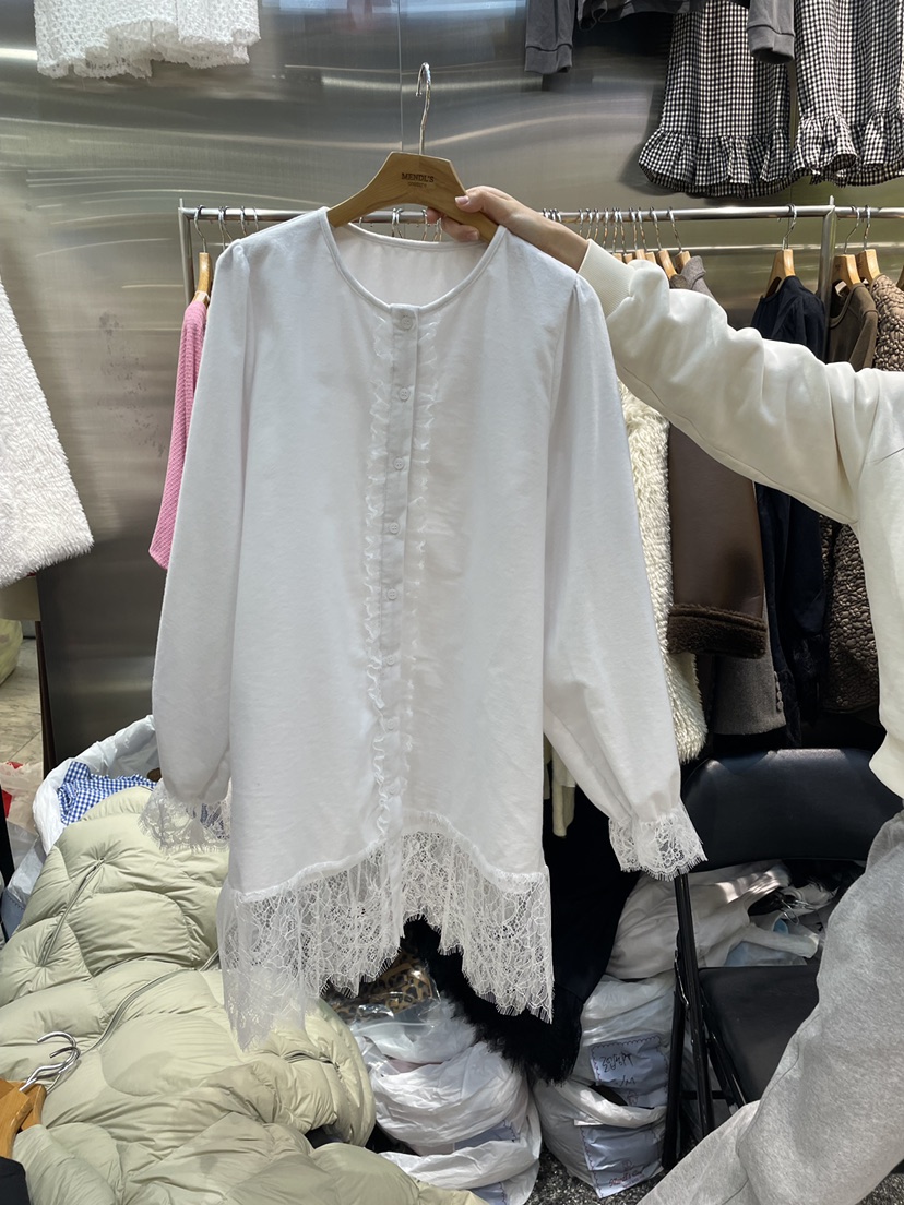 MENDL S東大門㊣實拍女裝新品人氣休閑職業熱賣襯衫蕾絲衫MENDL S襯衫/蕾絲衫圖色1