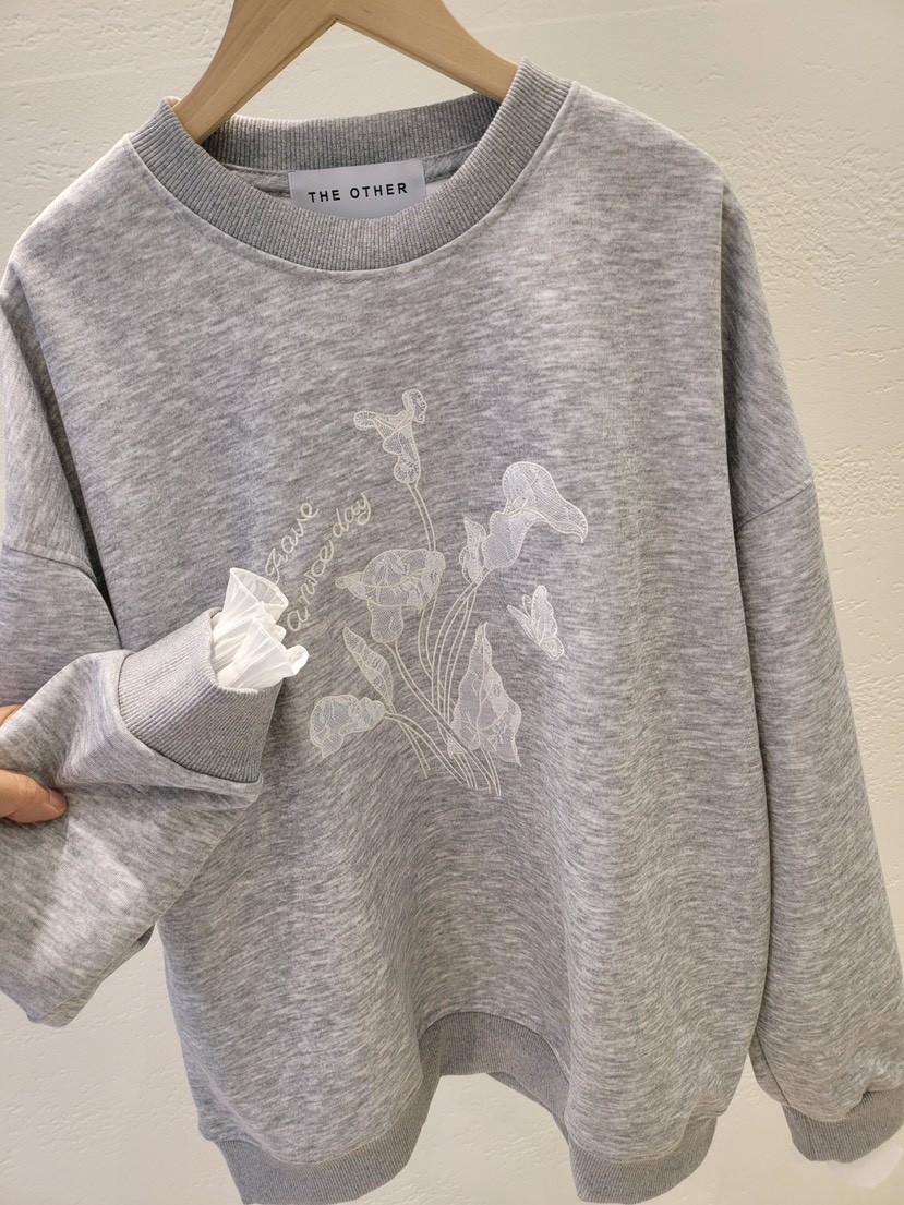 THE OTHER東大門㊣實拍女士新款人氣真品時尚職業衛衣蕾絲THE OTHER衛衣