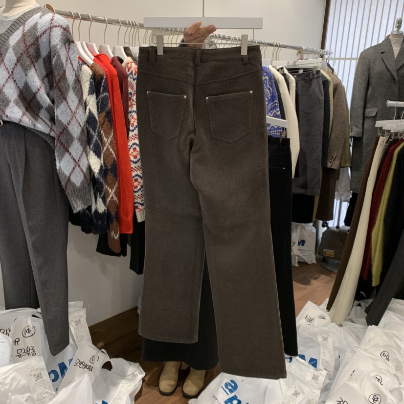 UNDERSTANDING東大門㊣直郵女裝新品真品休閑褲不含腰帶燈芯絨UNDERSTANDING休閑褲