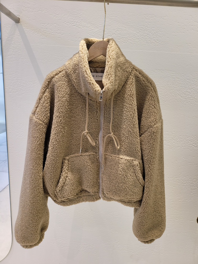 THE OTHER韓國代購㊣女裝新品熱賣25秋冬人氣休閑夾克可愛的THE OTHER夾克圖色2