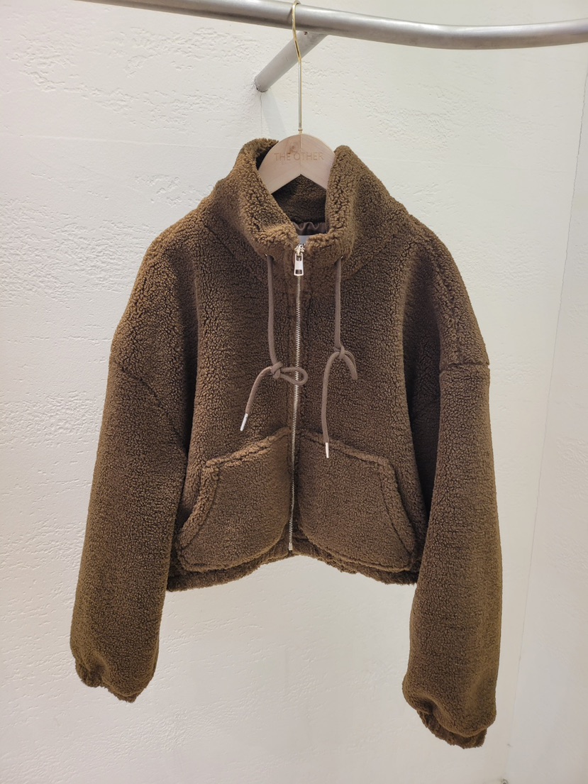 THE OTHER韓國代購㊣女裝新品熱賣25秋冬人氣休閑夾克可愛的THE OTHER夾克圖色3