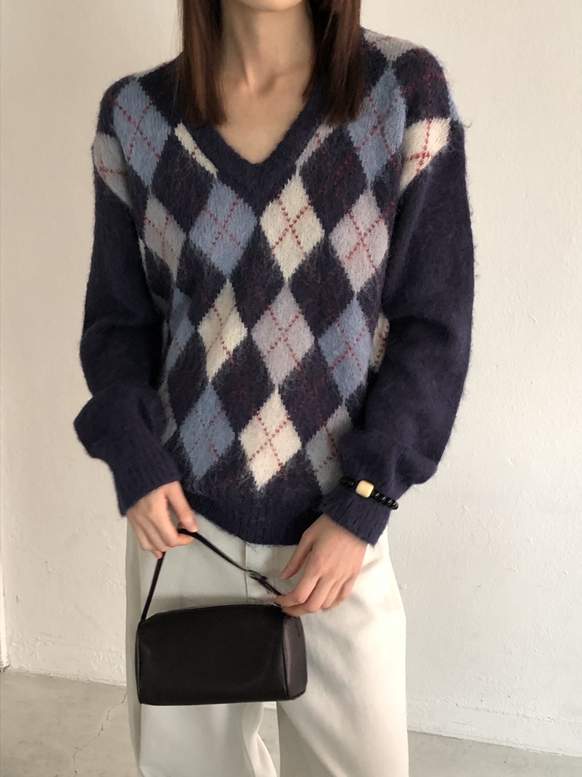 OUVIR東大門㊣實拍女裝新款熱賣推薦真品職業時尚25秋冬針織衫O.V.R/OUVIR針織衫圖色1