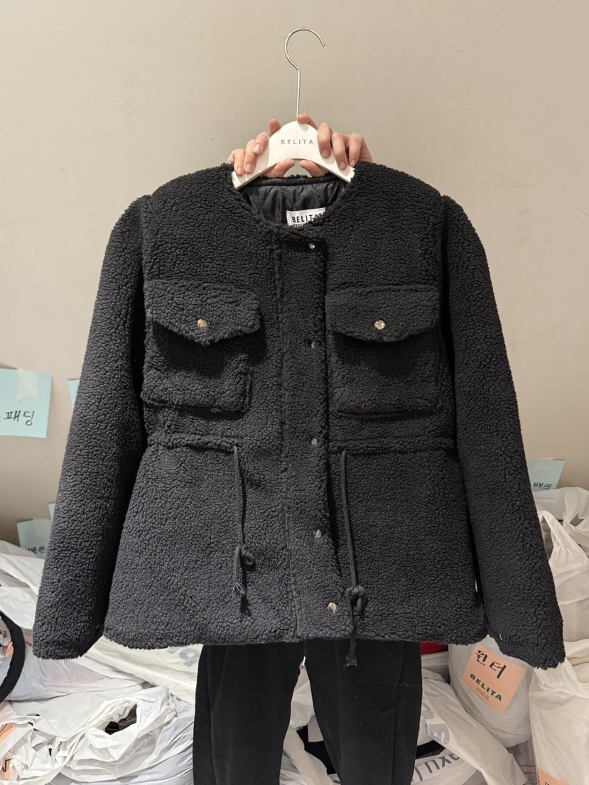 BELITA-L東大門㊣代購女士新款休閑人氣職業25秋冬短款大衣BELITA-L短款大衣圖色2