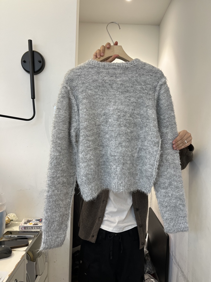 OUVIR東大門㊣實拍女裝新品職業休閑25秋冬人氣推薦真品針織衫O.V.R/OUVIR針織衫