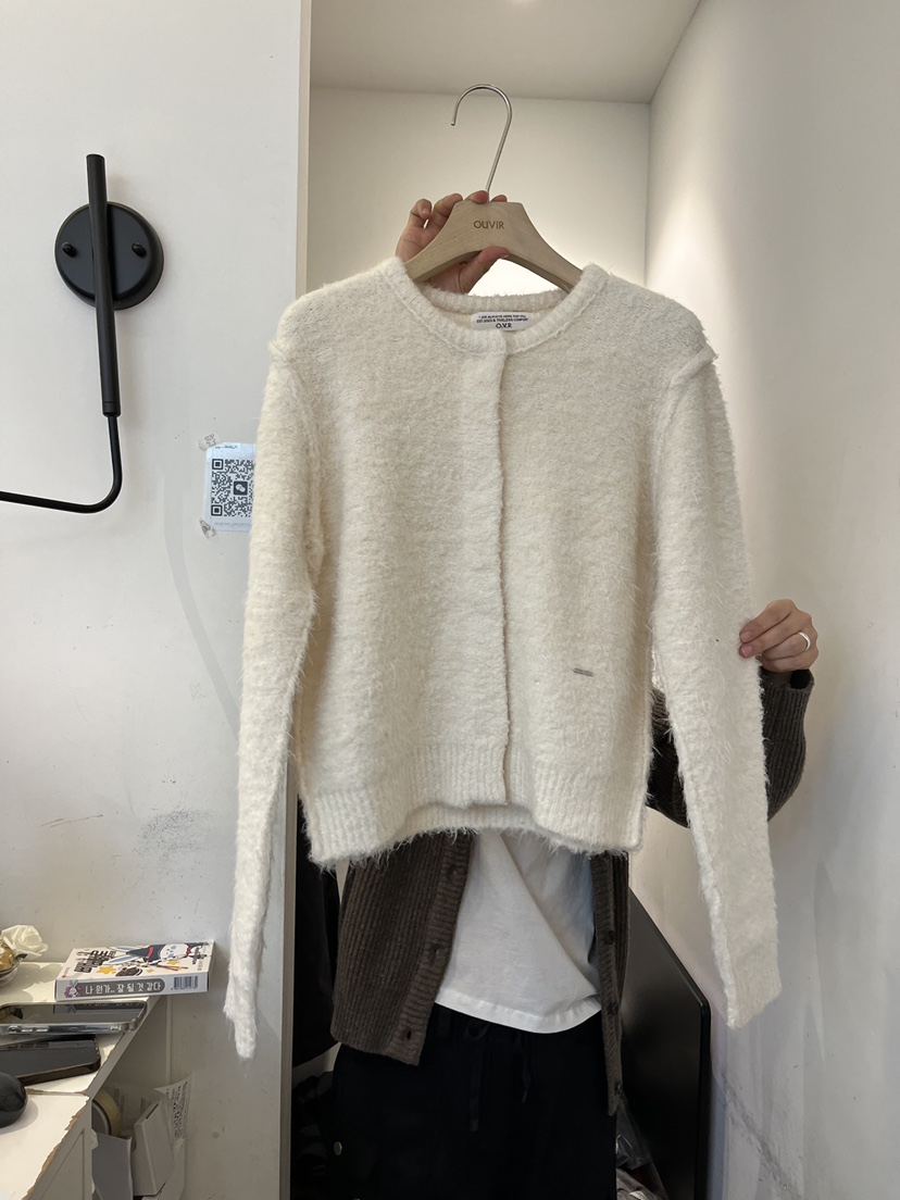 OUVIR東大門㊣實拍女裝新品職業休閑25秋冬人氣推薦真品針織衫O.V.R/OUVIR針織衫圖色1