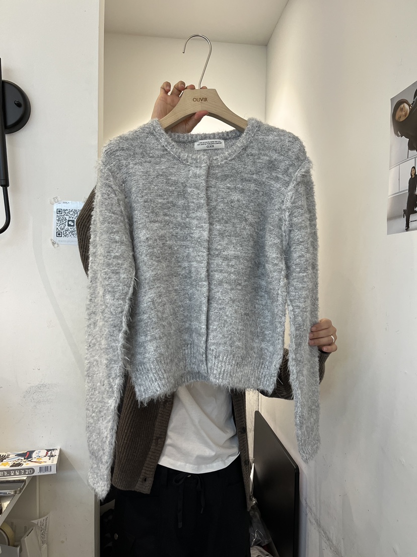 OUVIR東大門㊣實拍女裝新品職業休閑25秋冬人氣推薦真品針織衫O.V.R/OUVIR針織衫圖色2