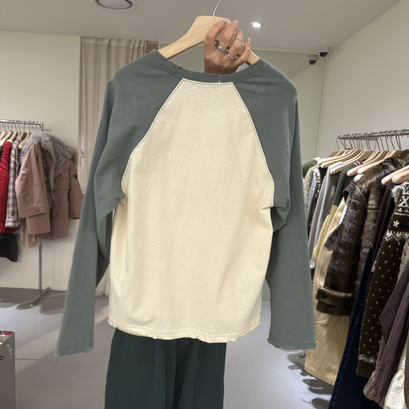 VAULT東大門㊣代購女裝新品25秋冬推薦職業休閑熱賣長袖T恤VAULT長袖T恤