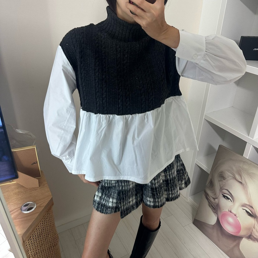 SOUIT韓國代購㊣女裝新品職業時尚25秋冬真品熱賣襯衫蕾絲衫SOUIT by mabel-L襯衫/蕾絲衫