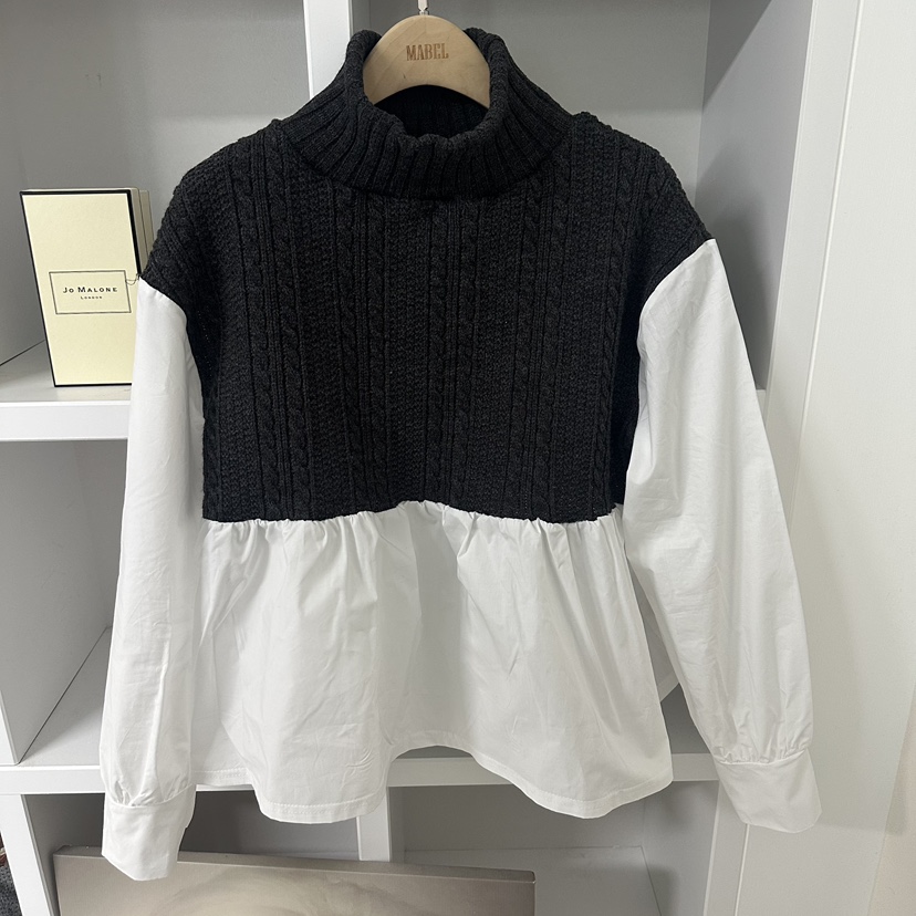 SOUIT韓國代購㊣女裝新品職業時尚25秋冬真品熱賣襯衫蕾絲衫SOUIT by mabel-L襯衫/蕾絲衫圖色2