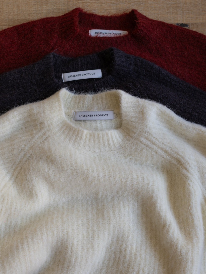 INSSENSE-A韓國代購㊣女士新款時尚人氣休閑推薦針織衫羊駝毛INSSENSE-A針織衫